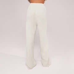 Jogger large en coton bio - Noir café