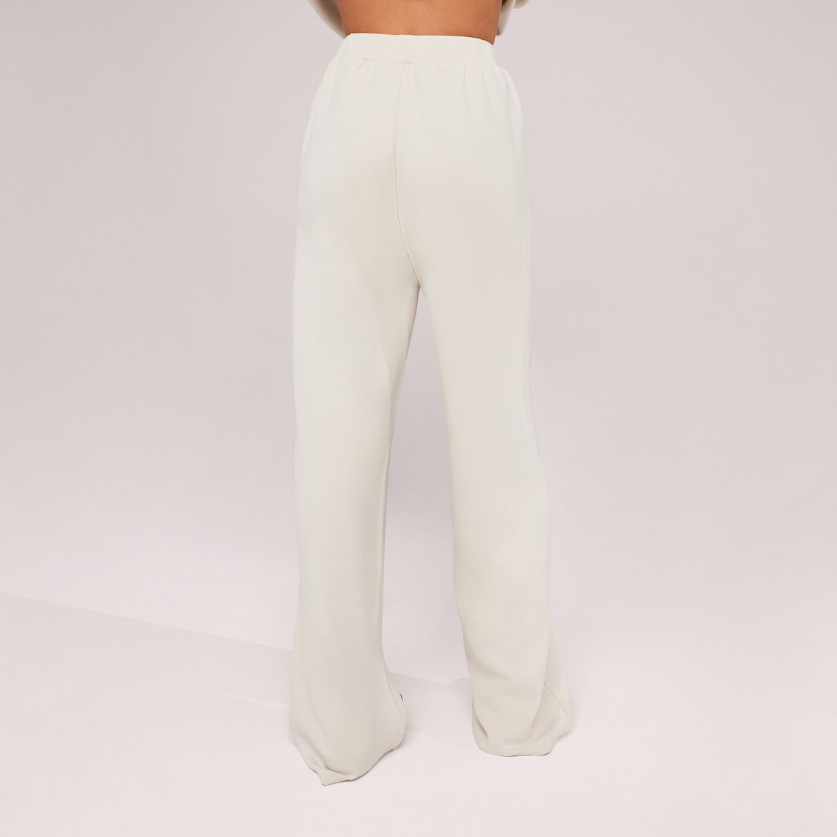 Jogger large en coton bio - Noir café