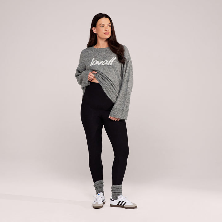 Legging d'hiver de grossesse - Noir