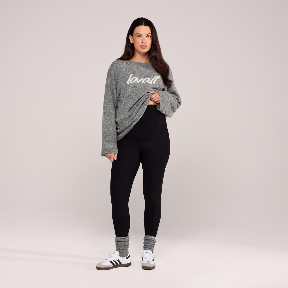 Legging d'hiver de grossesse - Noir