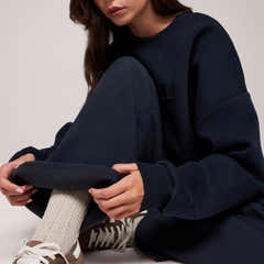 Pantalon large d'hiver – Café noir