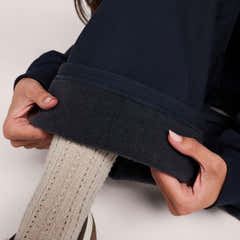 Pantalon large d'hiver – Café noir