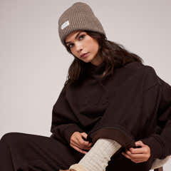 Pantalon large d'hiver – Café noir