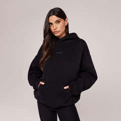 Sweat à capuche oversize épais - Marron expresso