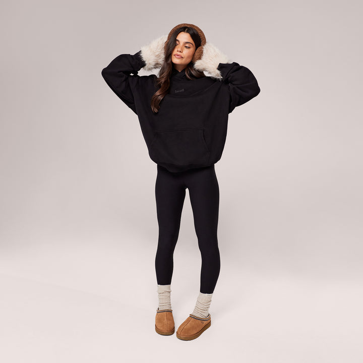 Legging taille haute d'hiver – Noir
