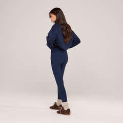 Legging d'hiver taille haute de tous les jours - Bleu marine