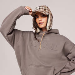 Sweat à capuche oversize épais - Mocha