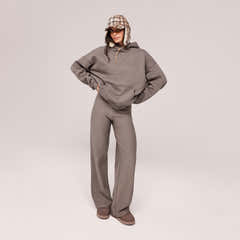 Sweat à capuche oversize épais - Mocha