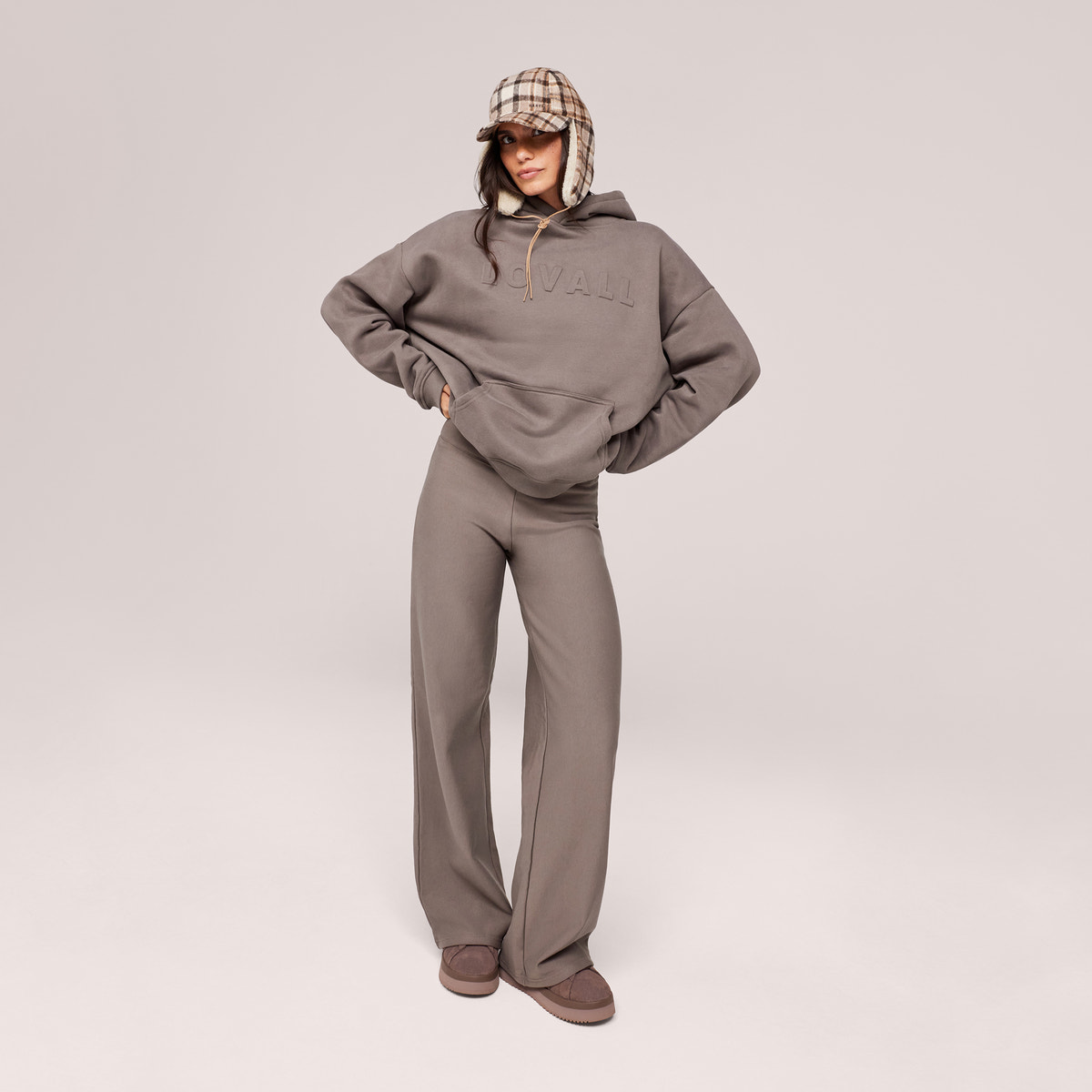 Sweat à capuche oversize épais - Mocha