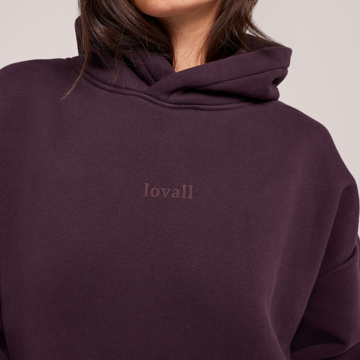 Sweat à capuche oversize épais - Marron expresso