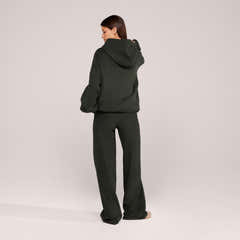 Sweat à capuche oversize épais - Marron expresso