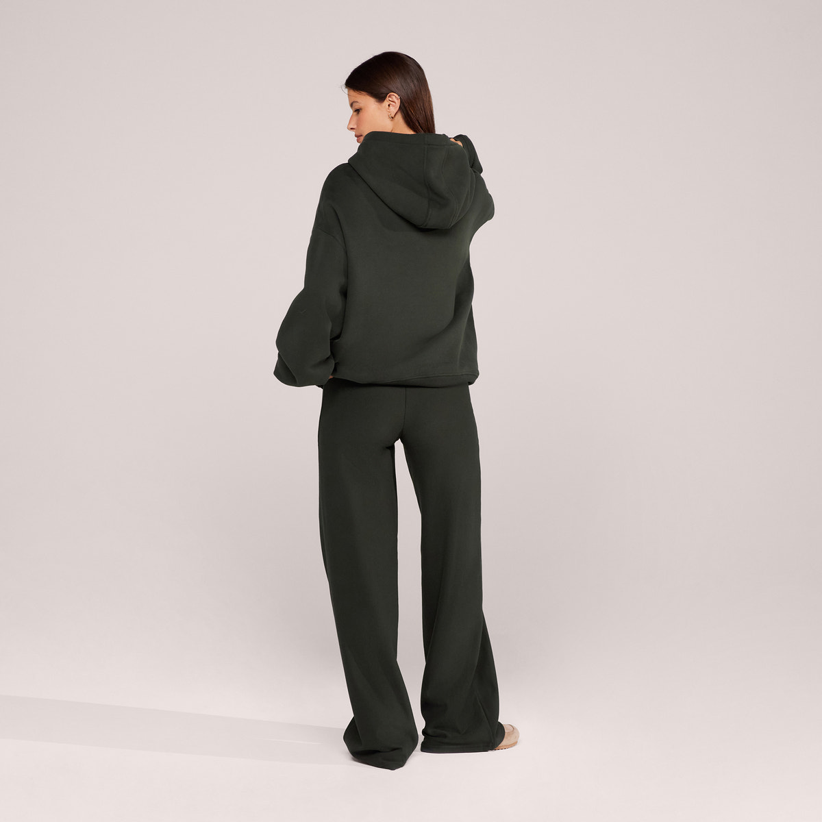 Sweat à capuche oversize épais - Marron expresso
