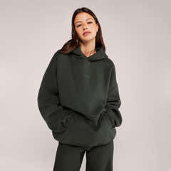 Sweat à capuche oversize épais - Marron expresso