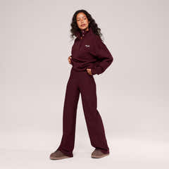 Pantalon large d'hiver – Café noir