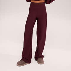 Pantalon large d'hiver – Café noir