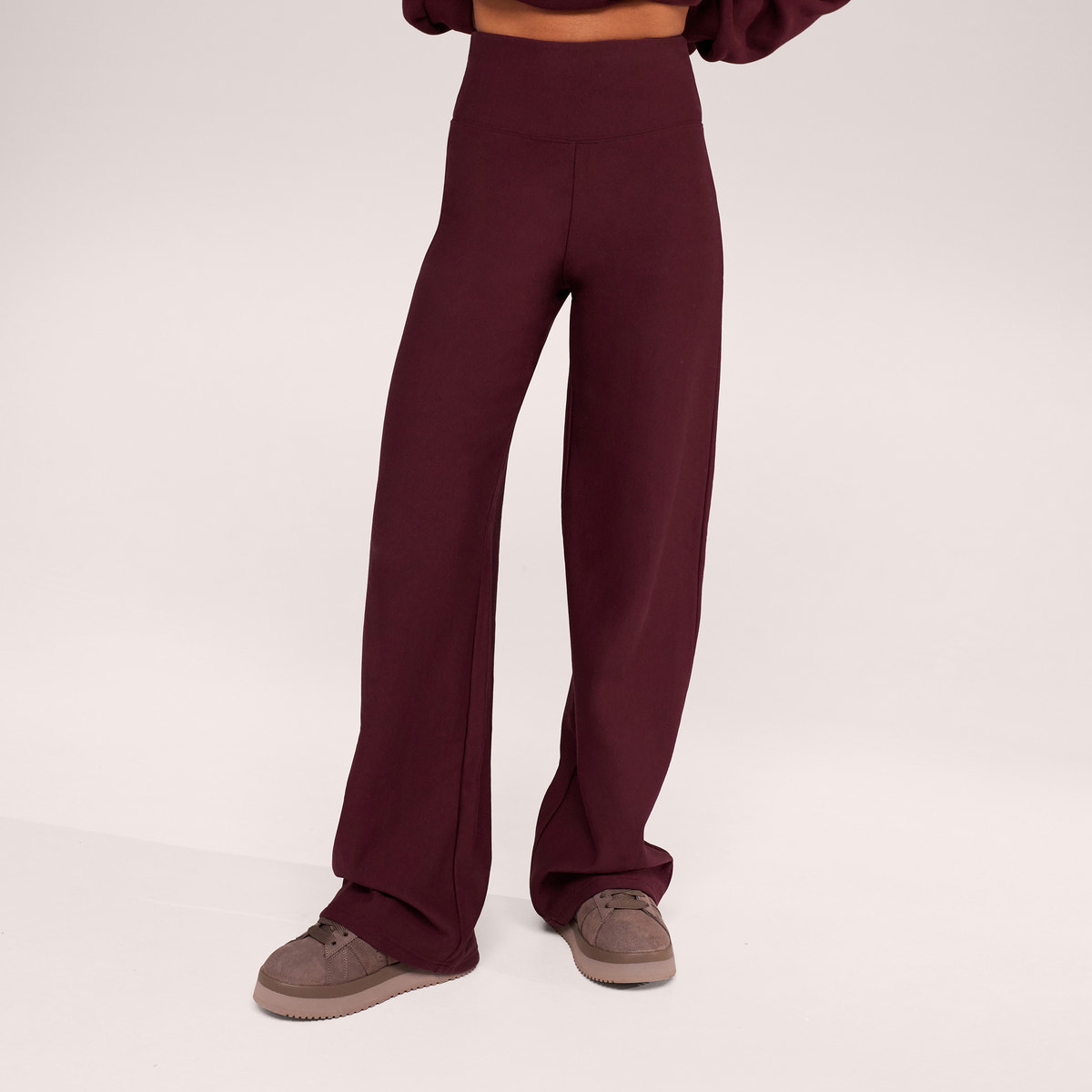 Pantalon large d'hiver – Café noir