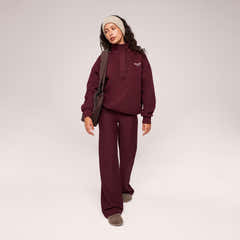 Pantalon large d'hiver – Café noir