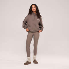 Legging taille haute d'hiver au quotidien - Café noir