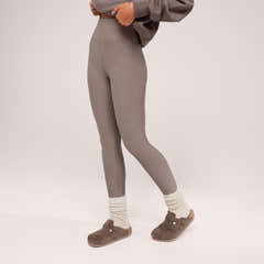 Legging taille haute d'hiver au quotidien - Café noir
