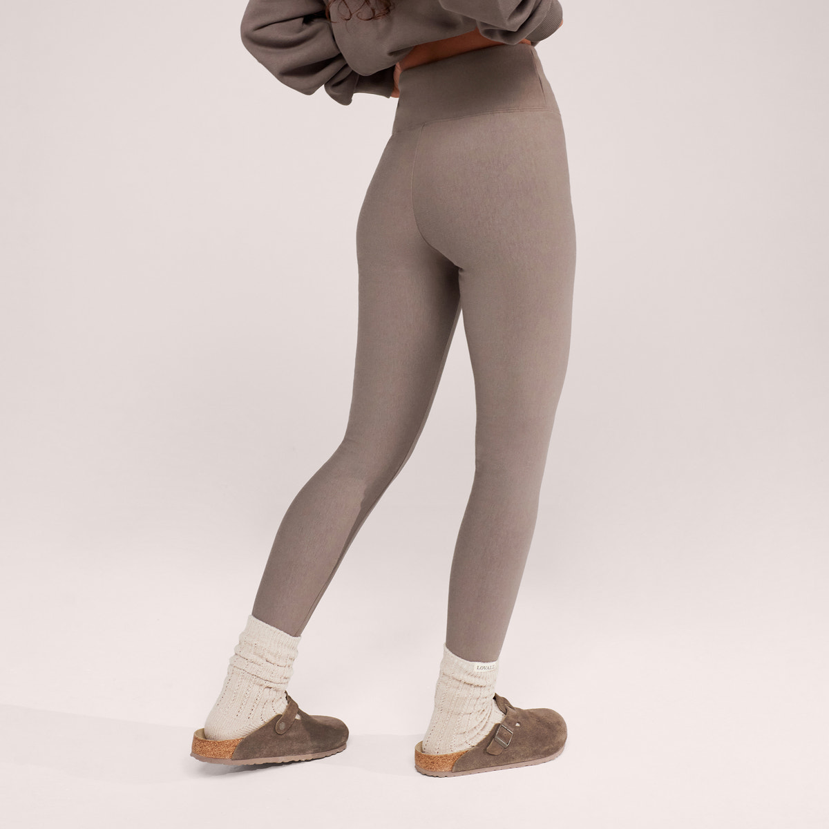 Legging taille haute d'hiver au quotidien - Café noir