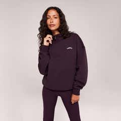 Loopback 1/4 Zip Sweatshirt - Wine