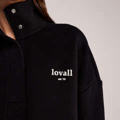 Sweat-shirt lourd 1/4 zip - Mocha