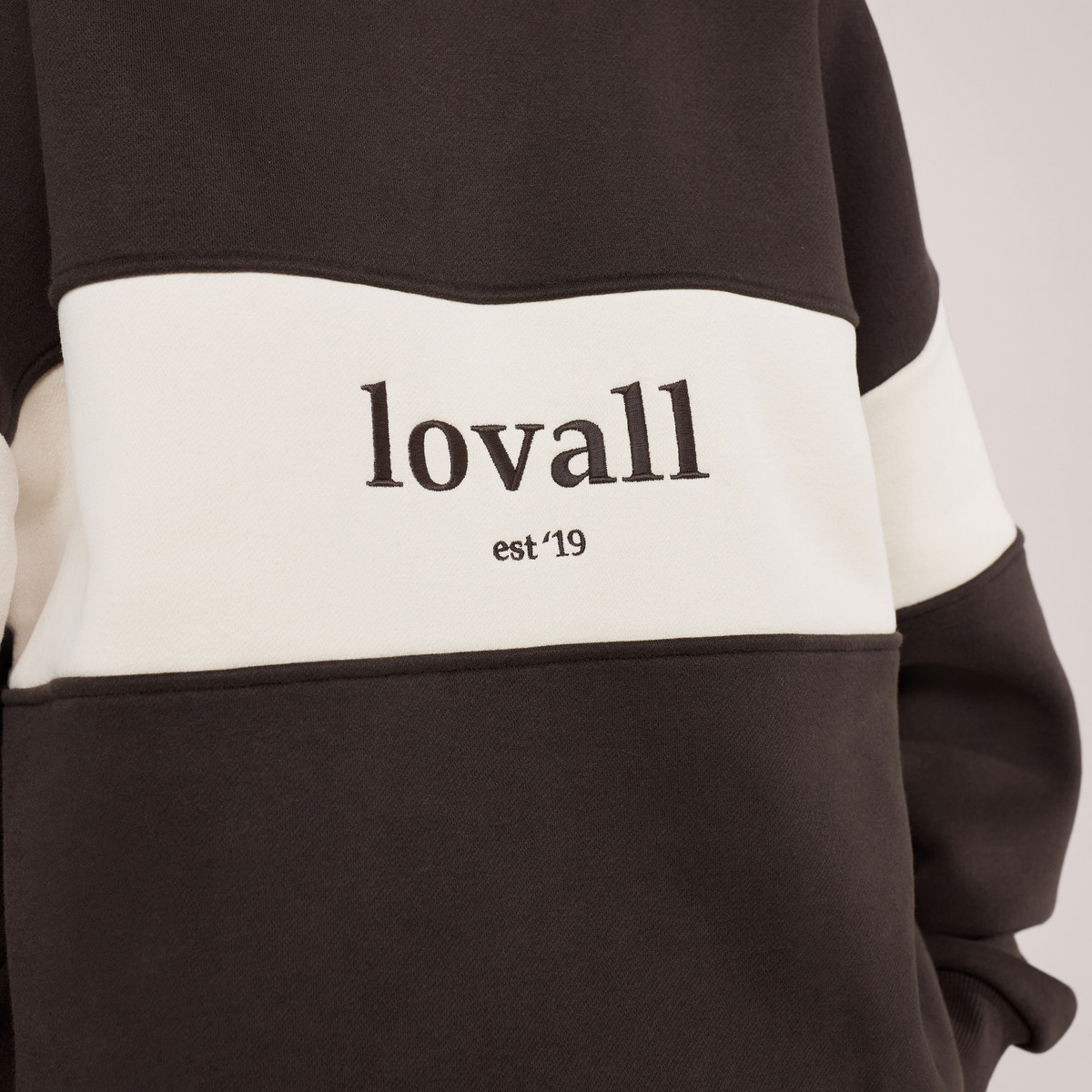 Sweat-shirt oversize lourd Campus - Mocha
