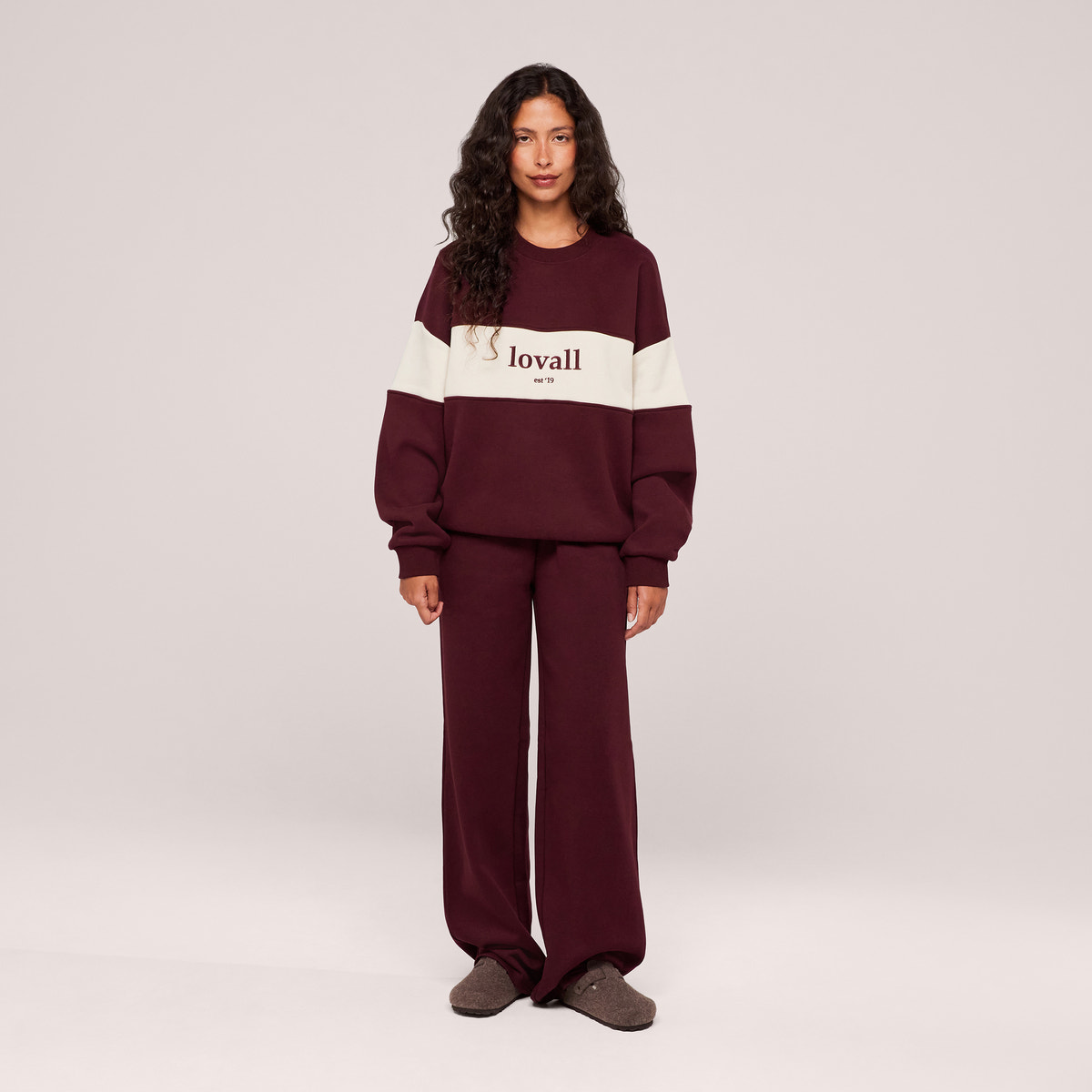 Sweat-shirt oversize lourd Campus - Mocha