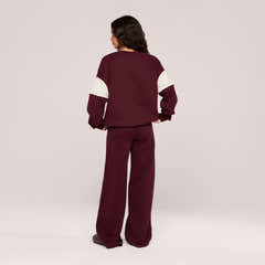 Sweat-shirt oversize lourd Campus - Mocha