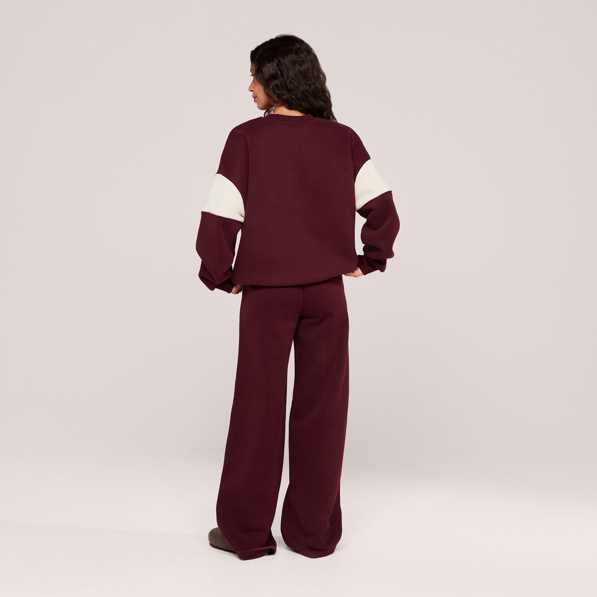 Sweat-shirt oversize lourd Campus - Mocha