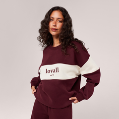 Sweat-shirt oversize lourd Campus - Mocha