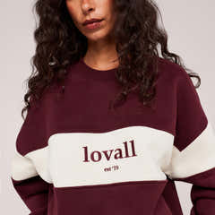 Sweat-shirt oversize lourd Campus - Mocha