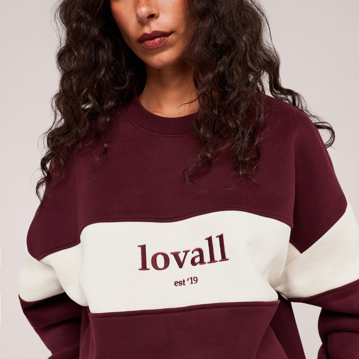 Sweat-shirt oversize lourd Campus - Mocha