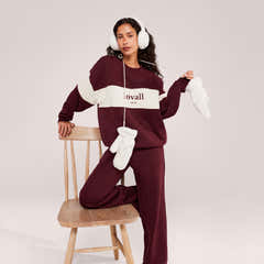 Sweat-shirt oversize lourd Campus - Mocha