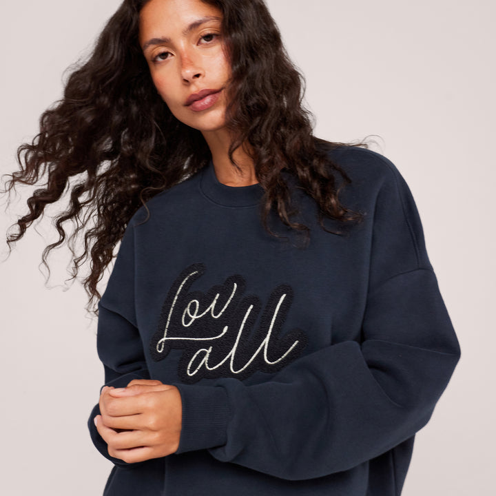 Sweat-shirt oversize lourd Campus - Mocha