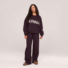 Jogging Large en Coton Bio - Bordeaux