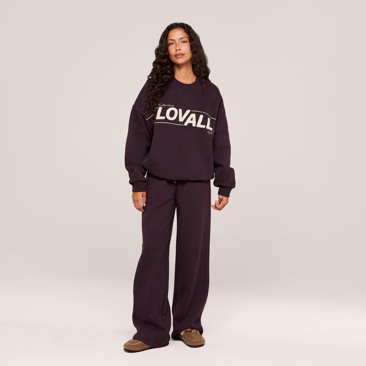 Jogging Large en Coton Bio - Bordeaux