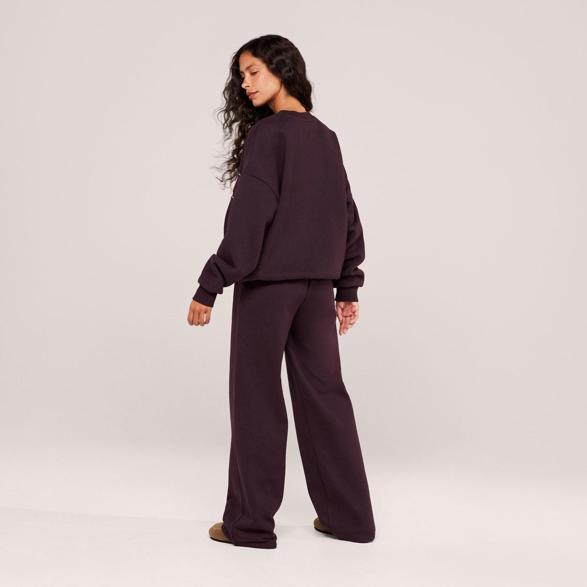 Jogging Large en Coton Bio - Bordeaux