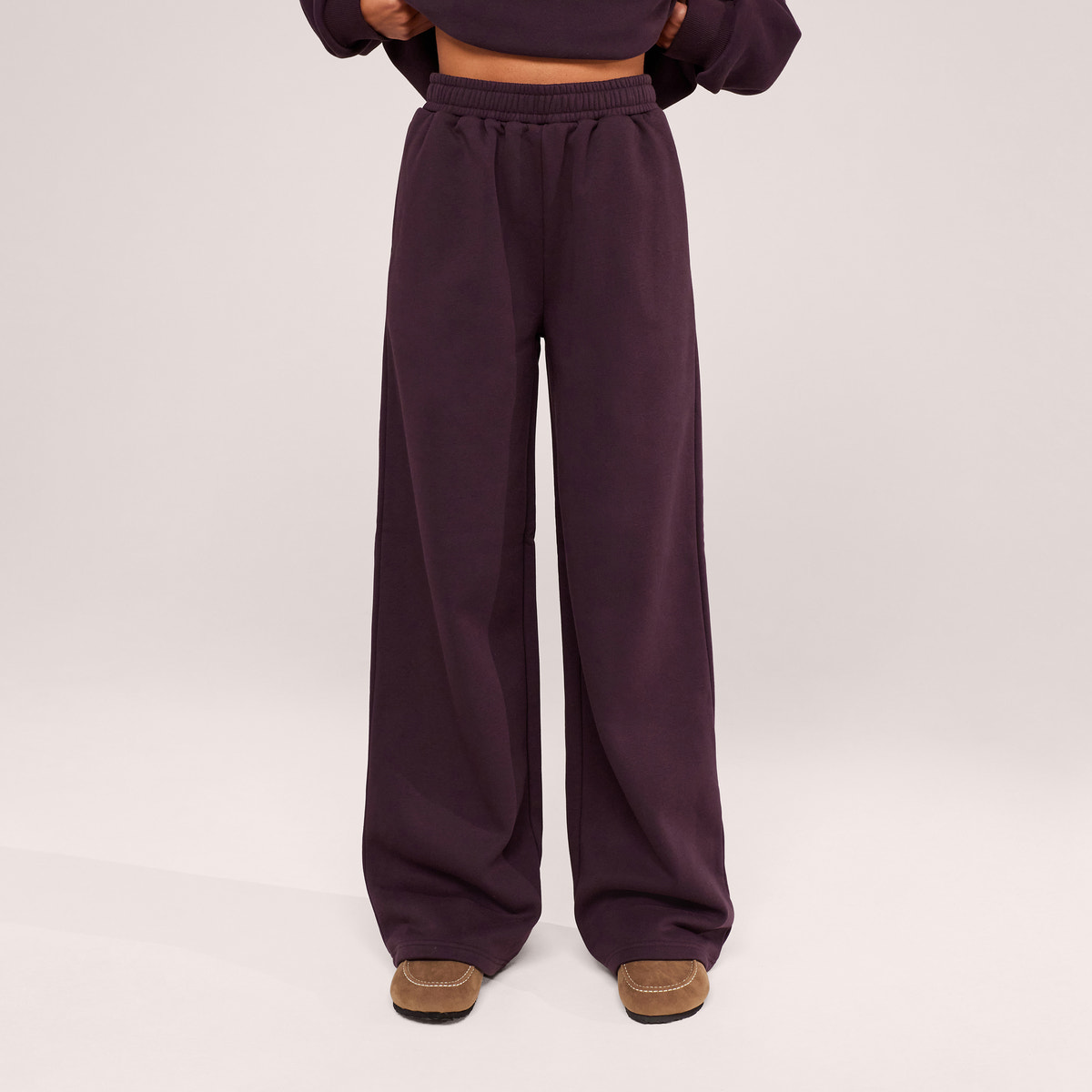 Jogging Large en Coton Bio - Bordeaux