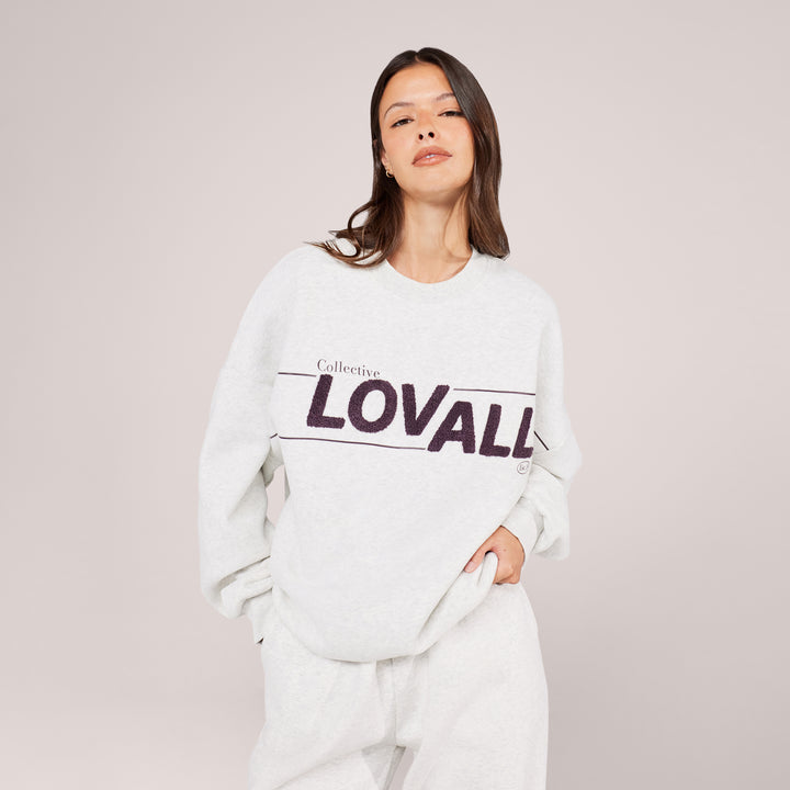 Sweat-shirt oversize lourd Campus - Mocha