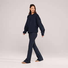 Leggings évasés d'hiver - Bleu marine vintage