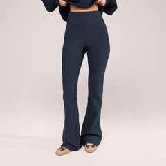Leggings évasés d'hiver - Bleu marine vintage
