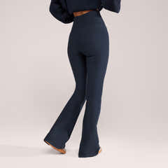 Leggings évasés d'hiver - Bleu marine vintage