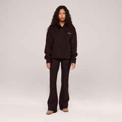 Sweat-shirt lourd 1/4 zip - Mocha