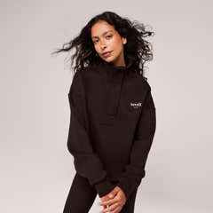 Sweat-shirt lourd 1/4 zip - Mocha