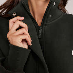 Sweat-shirt lourd 1/4 zip - Mocha
