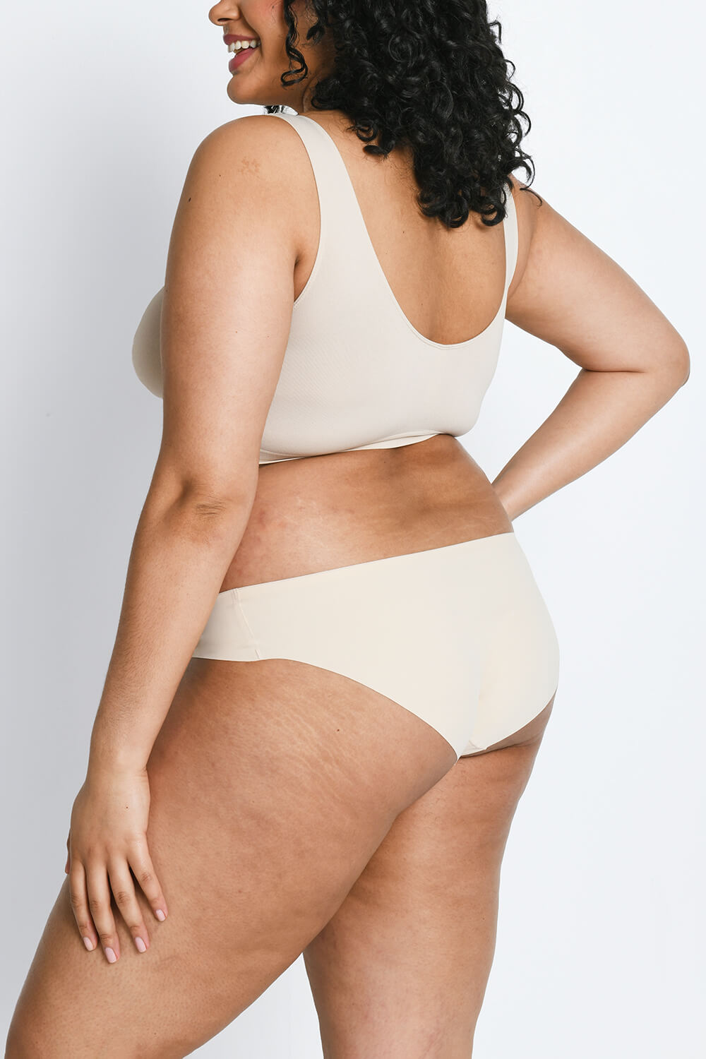 Lot de 3 culottes brésiliennes sans couture grande taille - Noir