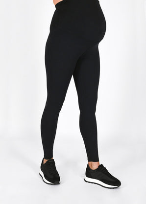 Maternity Revitalise Leggings - Midnight Black