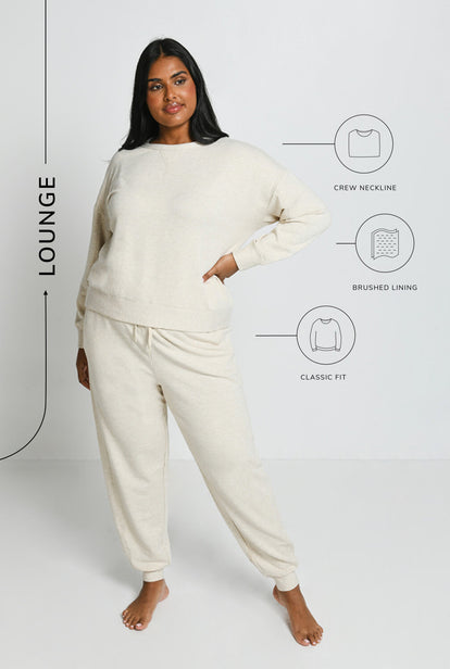 Sweat Lounge-Luxe - Vanilla Marl