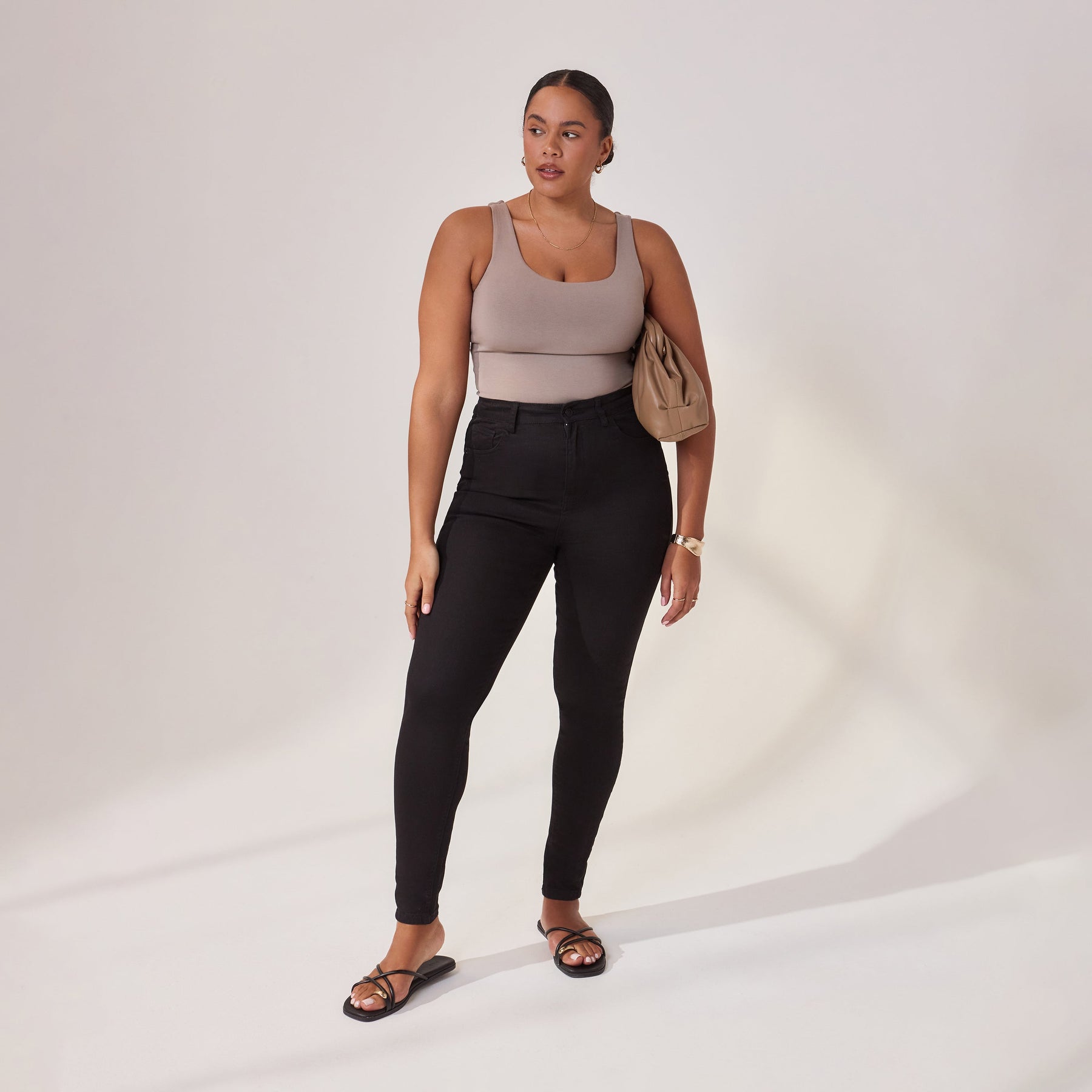 Jean sculptant Lift & Shape grande taille - Noir